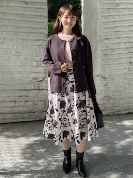 「index（インデックス）のアイテム」を使った、index スタッフさん（レディース・158cm）の秋コーディネート