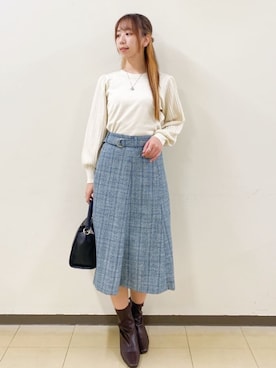 「index」｜index スタッフさん（レディース・167cm）の冬コーディネート