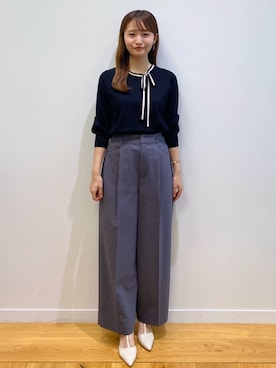 index スタッフさん（レディース・158cm）の夏コーディネート