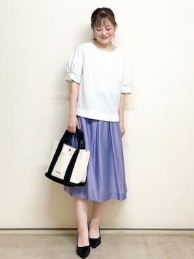 index スタッフさん（レディース・156cm）の夏コーディネート