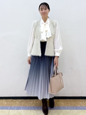 「index（インデックス）のアイテム」を使った、index スタッフさん（レディース・164cm）の秋コーディネート