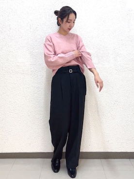 「index」｜index スタッフさん（レディース・160cm）の冬コーディネート