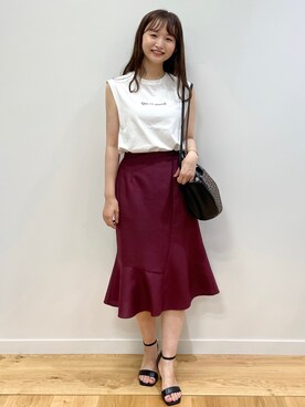 index スタッフさん（レディース・158cm）の夏コーディネート