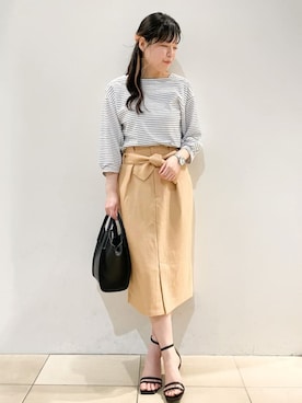 index スタッフさん（レディース・158cm）の春コーディネート