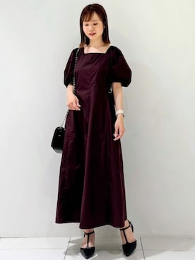 「インデックス」｜「アイテム（ワンピース/ドレス）」を使った、index スタッフさん（レディース・148cm）の夏コーディネート