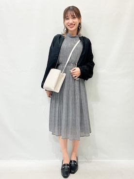 「index（インデックス）のアイテム（ブルゾン）」を使った、index スタッフさん（レディース・157cm）の秋コーディネート