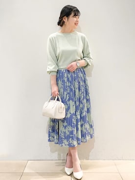 index スタッフさん（レディース・158cm）の春コーディネート