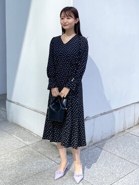 index スタッフさん（レディース・158cm）の春コーディネート