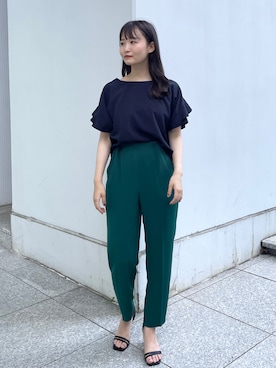 index スタッフさん（レディース・158cm）の夏コーディネート