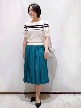 index スタッフさん（レディース・161cm）の春コーディネート