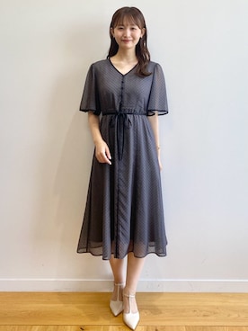 「インデックス」｜「アイテム（ワンピース/ドレス）」を使った、index スタッフさん（レディース・158cm）の夏コーディネート