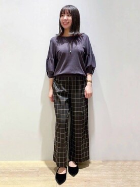 index スタッフさん(レディース・156cm)の秋コーディネート