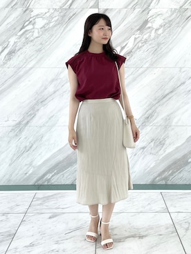 index スタッフさん（レディース・158cm）の夏コーディネート