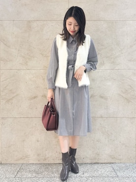 「index（インデックス）のアイテム」を使った、index スタッフさん（レディース・165cm）の秋コーディネート