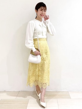 index スタッフさん（レディース・158cm）の春コーディネート