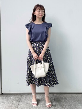 index スタッフさん（レディース・158cm）の夏コーディネート
