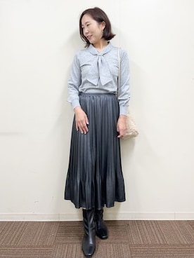 index スタッフさん（レディース・161cm）の冬コーディネート