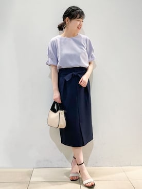 index スタッフさん（レディース・158cm）の春コーディネート