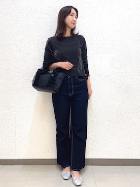 index スタッフさん（レディース・160cm）の秋コーディネート