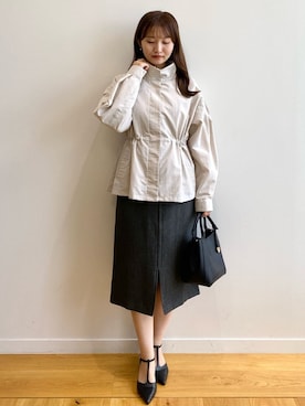 「index（インデックス）のアイテム（ジャケット/アウター）」を使った、index スタッフさん（レディース・158cm）の秋コーディネート