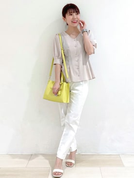 index スタッフさん（レディース・158cm）の春コーディネート