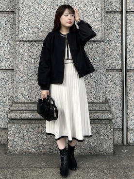 「index（インデックス）のアイテム」を使った、index スタッフさん（レディース・163cm）の秋コーディネート