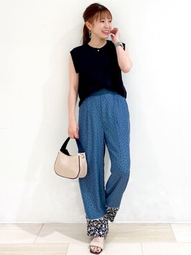 index スタッフさん（レディース・158cm）の夏コーディネート