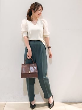 index スタッフさん（レディース・158cm）の夏コーディネート