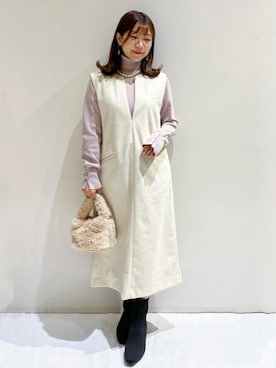 「index」｜index スタッフさん（レディース・147cm）の冬コーディネート