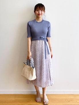 index スタッフさん（レディース・158cm）の夏コーディネート