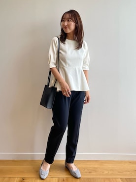 index スタッフさん（レディース・157cm）の秋コーディネート