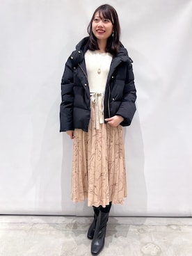 index スタッフさん（レディース・160cm）の冬コーディネート