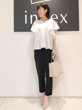 index スタッフさん(レディース・162cm)の夏コーディネート