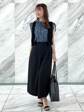 index スタッフさん（レディース・158cm）の夏コーディネート