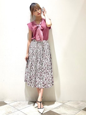 index スタッフさん（レディース・158cm）の夏コーディネート