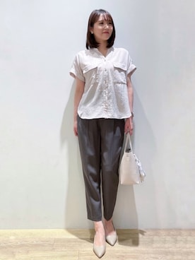 index スタッフさん（レディース・160cm）の春コーディネート