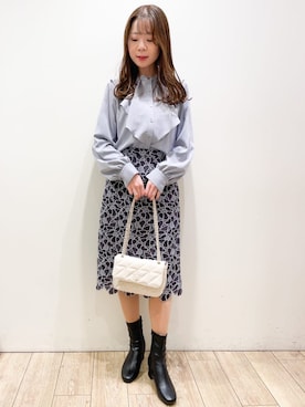 index スタッフさん（レディース・157cm）の冬コーディネート