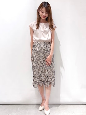 index スタッフさん（レディース・158cm）の夏コーディネート