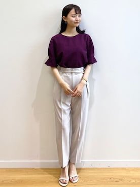 index スタッフさん（レディース・158cm）の夏コーディネート