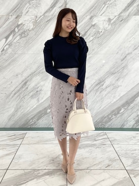 index スタッフさん（レディース・158cm）の冬コーディネート