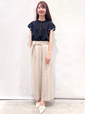 index スタッフさん（レディース・160cm）の夏コーディネート