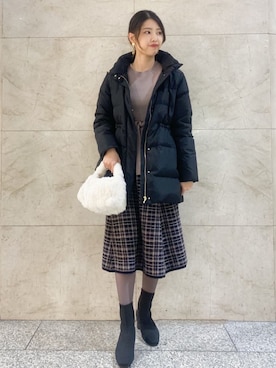 「index（インデックス）のアイテム（ジャケット/アウター）」を使った、index スタッフさん（レディース・165cm）の冬コーディネート