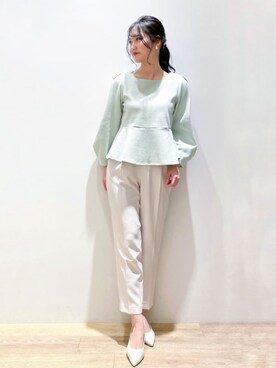 「ほめられ本命コーデ」｜「アイテム（パンプス）」を使った、index スタッフさん（レディース・160cm）の冬コーディネート