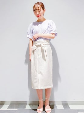 index スタッフさん（レディース・158cm）の春コーディネート