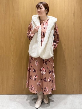 index スタッフさん(レディース・156cm)の秋コーディネート