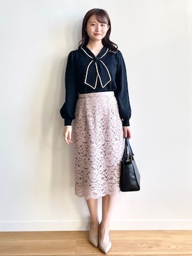 index スタッフさん（レディース・158cm）の冬コーディネート