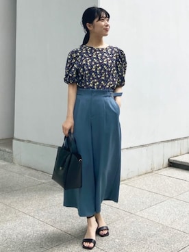 index スタッフさん（レディース・158cm）の夏コーディネート