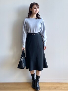 index スタッフさん(レディース・158cm)の冬コーディネート