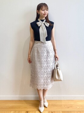 index スタッフさん（レディース・158cm）の夏コーディネート