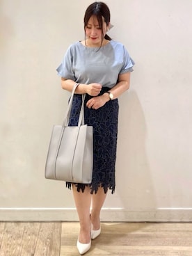 index スタッフさん（レディース・158cm）の夏コーディネート